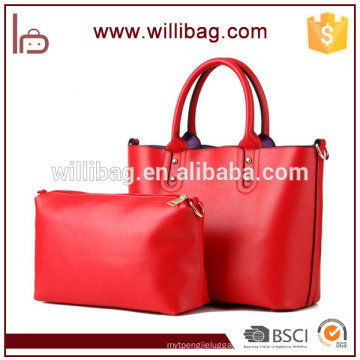 Women Bags Custom Style Large Capacity PU Purse Handbag Set